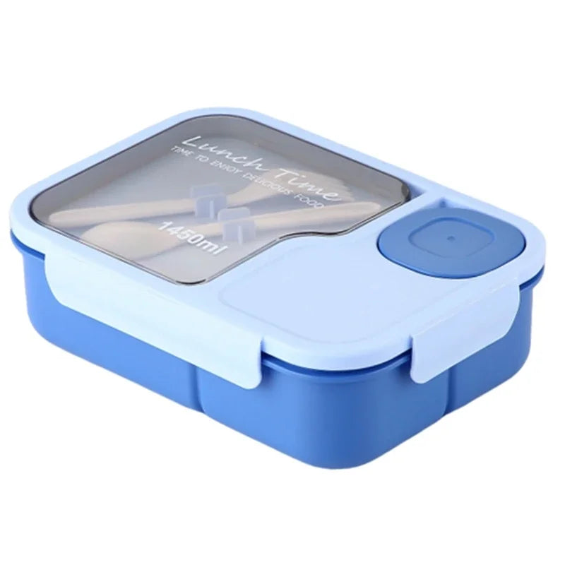 Bento Lunch Box for Kids Girls, Cartoon Students, Kawaii Cute Metropolitan, 3 Grid Sandwich, Snack Food Box, Special Canteen, Food Storage