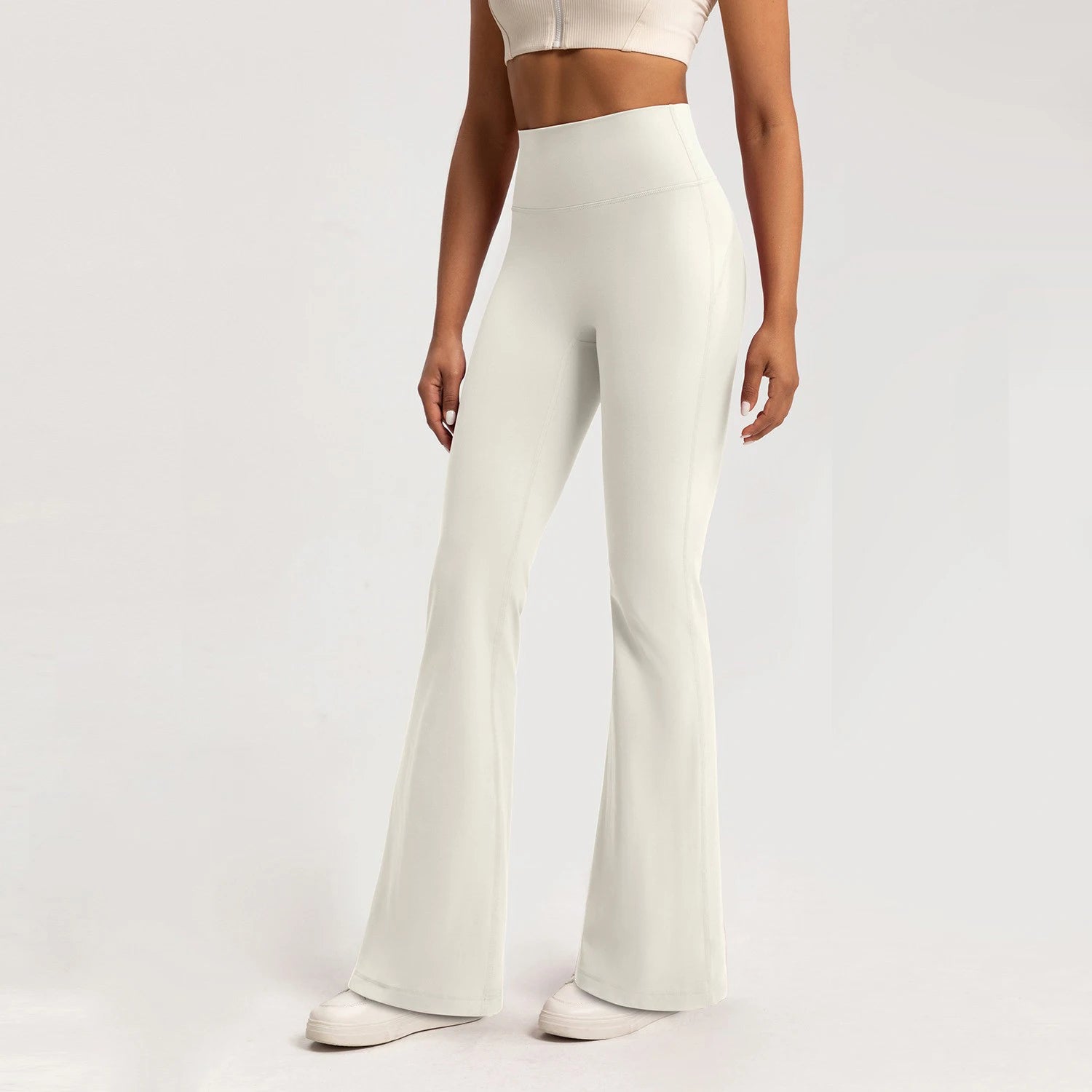 Premium Yoga Leggings, High-Waisted Slim Yoga Pants, Wide-Leg Breathable Bottoms, Casual Gym Sport Bell Leggings for Women