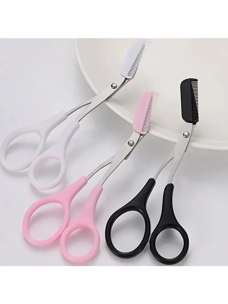 Tondeuse à sourcils ciseaux avec peigne épilation des cils du visage toilettage façonnage rasoir à sourcils accessoires de maquillage cosmétique nouveau