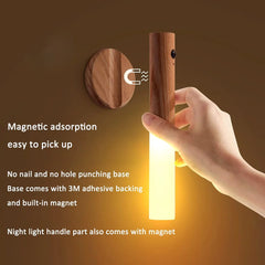 Lampe murale magnétique LED à mouvement intelligent, Rechargeable, capteur Portable, veilleuse pour couloir, chambre à coucher, escaliers, salle de bains, décoration d'armoires