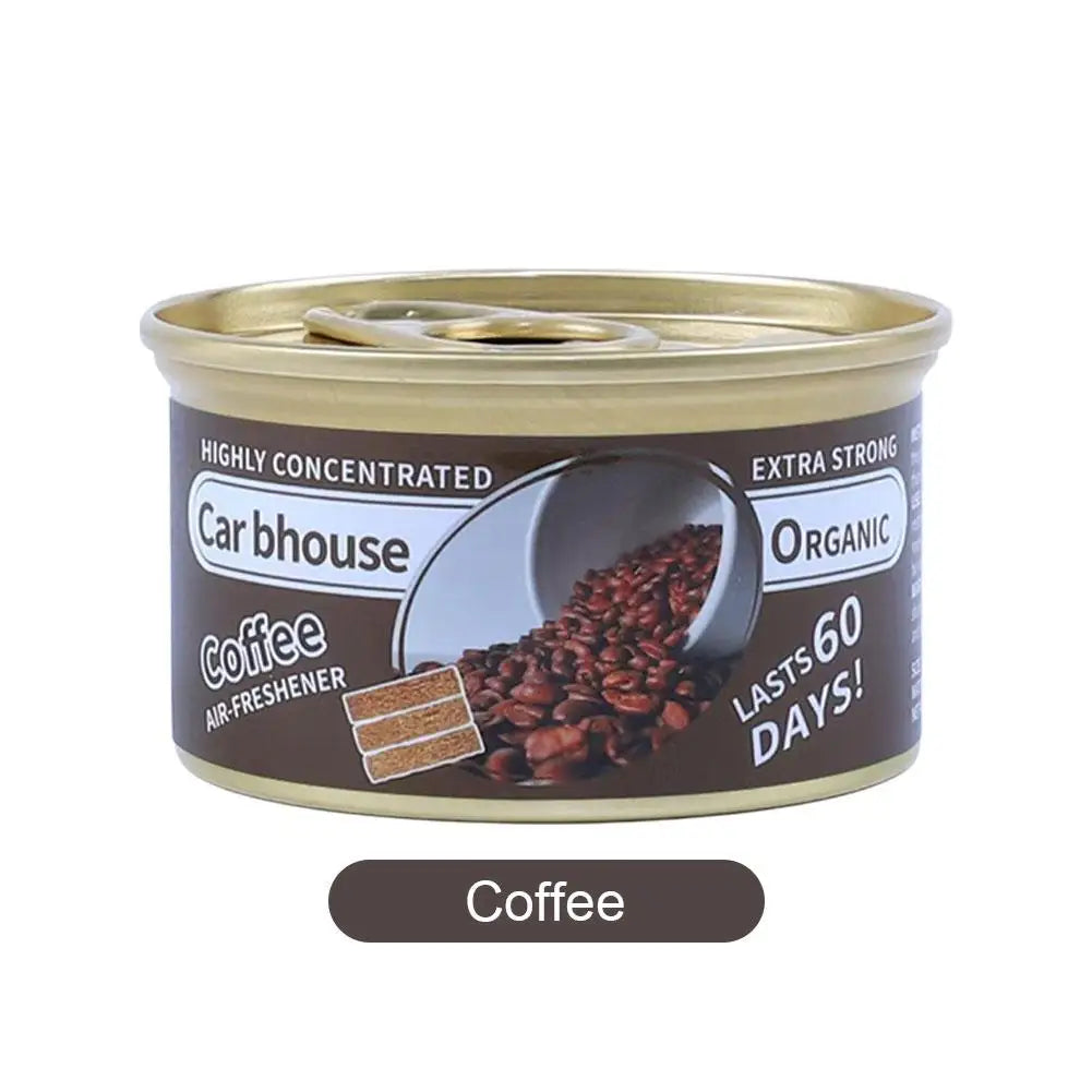 Car air fresheners, fragrance, canned wood blocks, coffee flavor, long-lasting, automotive aromatherapy, car air freshener supplies