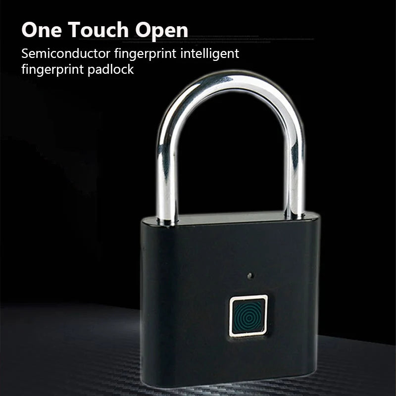 Serrure biométrique à empreintes digitales, noire, Intelligence, sans clé, pour armoire, tiroir intelligent, antivol, porte longue durée de veille
