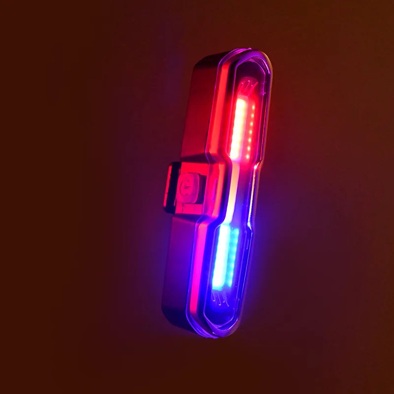 Enquêter arrière LED étanche pour vélo, aste par USB, éclairage de vélo clignotant, lampe à iode de sécurité, accessoires de lanterne de vélo