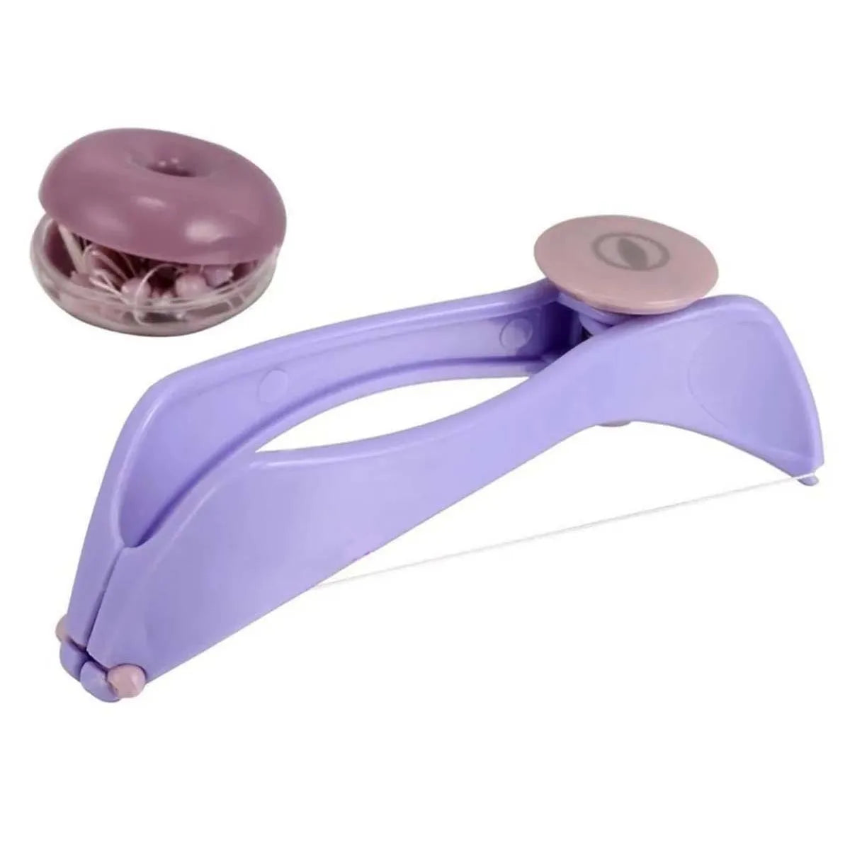 Mini facial hair removal epilator for women, spring thread facial hair remover for cheeks and eyebrows, DIY makeup tool