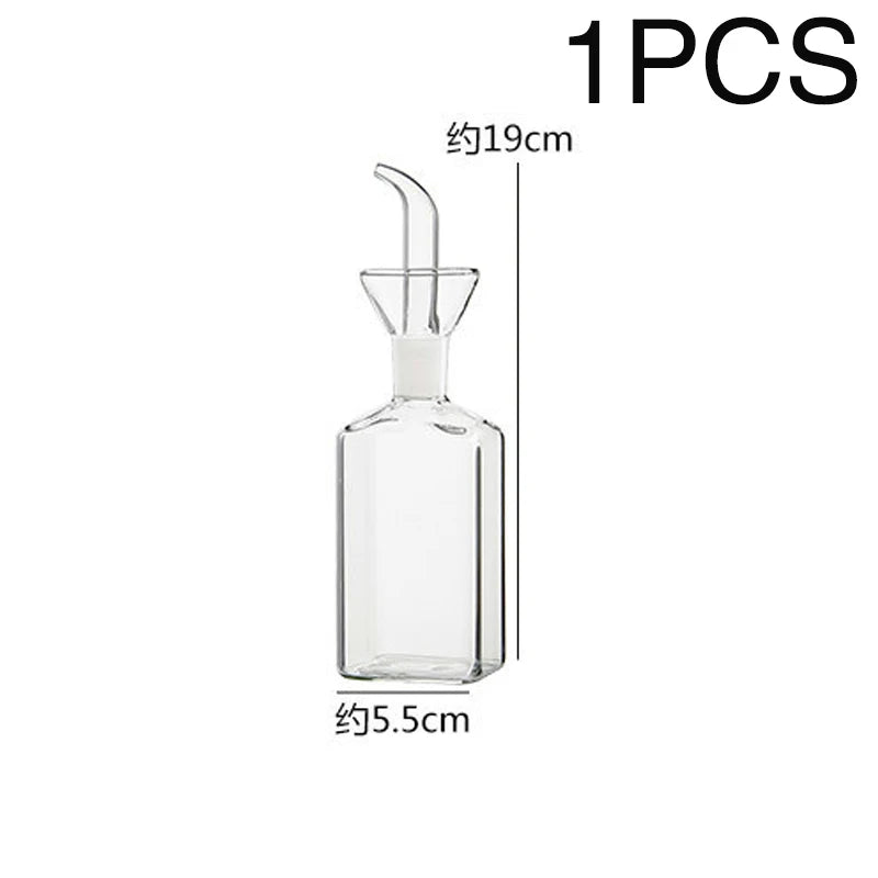 Pot d'huile en verre à haute teneur en Borosilicate, Pots d'huile et de vinaigre anti-fuite pour la cuisine, Pot de Sauce soja, réservoir d'huile, bouteille d'huile d'assaisonnement