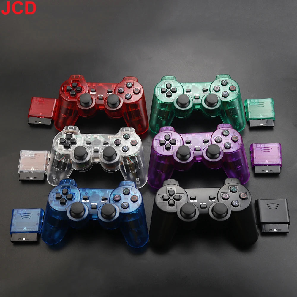 JCD 1 pièces manette de jeu sans fil pour Console PS2 manette 2.4G Double Vibration choc Joypad USB contrôleur de jeu pour PC