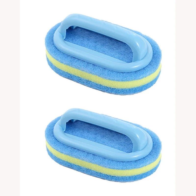 Éponge de nettoyage de cuisine et de salle de bains, brosse de nettoyage, outils à poignée, accessoires ménagers parfaits pour mur de verre, toilettes en céramique 1 pièce