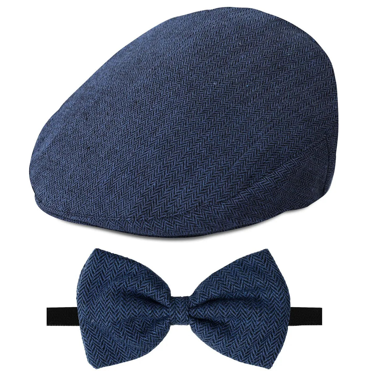 Chapeau pour bébé, casquette pour enfants, accessoire de baptême d'anniversaire pour nouveau-né, béret de chauffeur Vintage avec nœud papillon