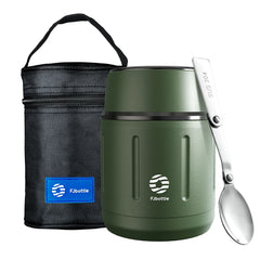 FEIJIAN 500 ml Thermos alimentaire, pot alimentaire isolé sous vide en acier inoxydable 316 avec cuillère boîte à déjeuner pour enfants
