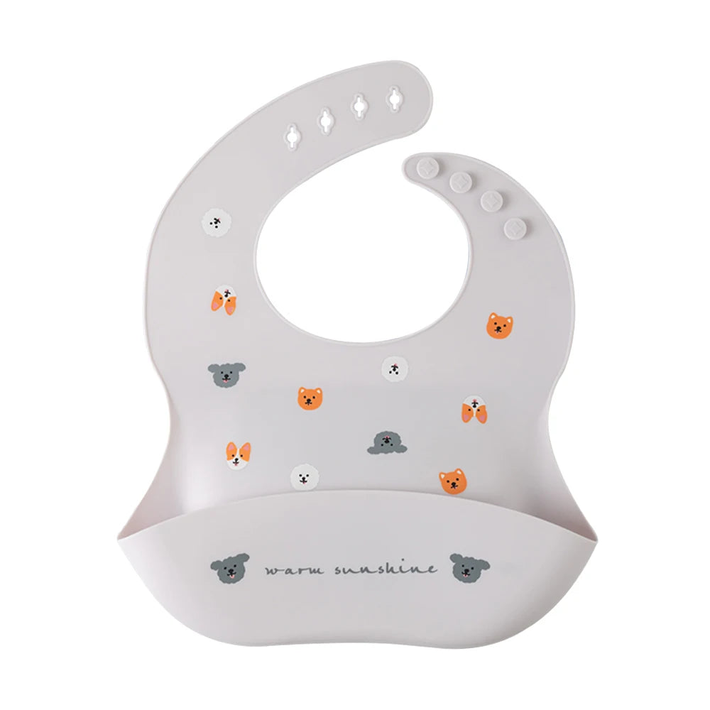 Bavoir imperméable en Silicone souple pour bébé, écharpe d'été, imprimé cerise mignon, bavoirs réglables, tissus à roter, tabliers d'alimentation pour bébé, manger pour enfants