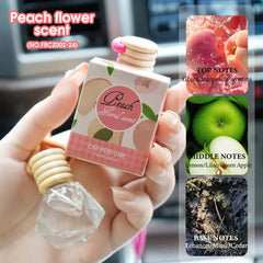 8ml Fresh Natural Car Scent Fruity Car Air Fresheners Sustainable Brand Coconut Peach Scent Jadec Car Pendant Deodorant