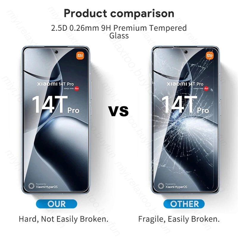 1-4 pièces verre HD pour Xiaomi 14T 14 T Pro 14TPro T14 5G 9H Film de protection d'écran en verre trempé sur Xaiomi Xiaomy Mi14T Mi 14 T 5G