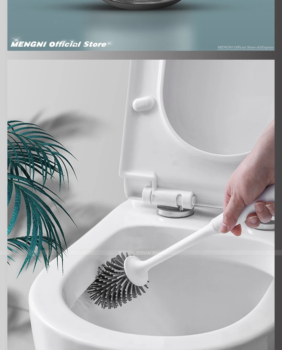 MENGNI-brosse de toilette en Silicone, brosse de nettoyage murale, baignoires et accessoires, outils de nettoyage, accessoires de salle de bains