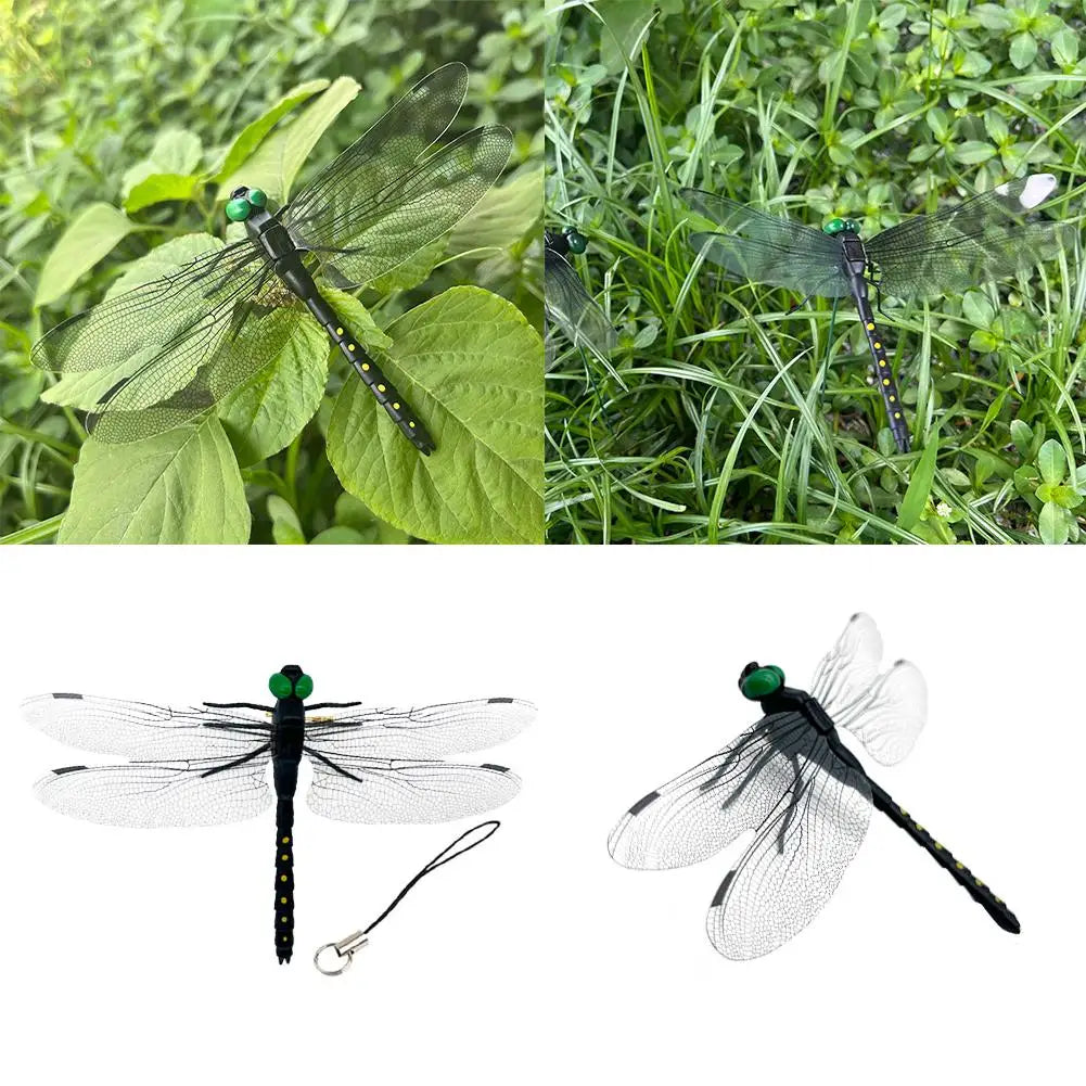 Simulation d'insecte libellule, modèle anti-moustiques, ornements suspendus d'extérieur, outil de répulsif pour jardin et ferme, 4 ou 10 pièces