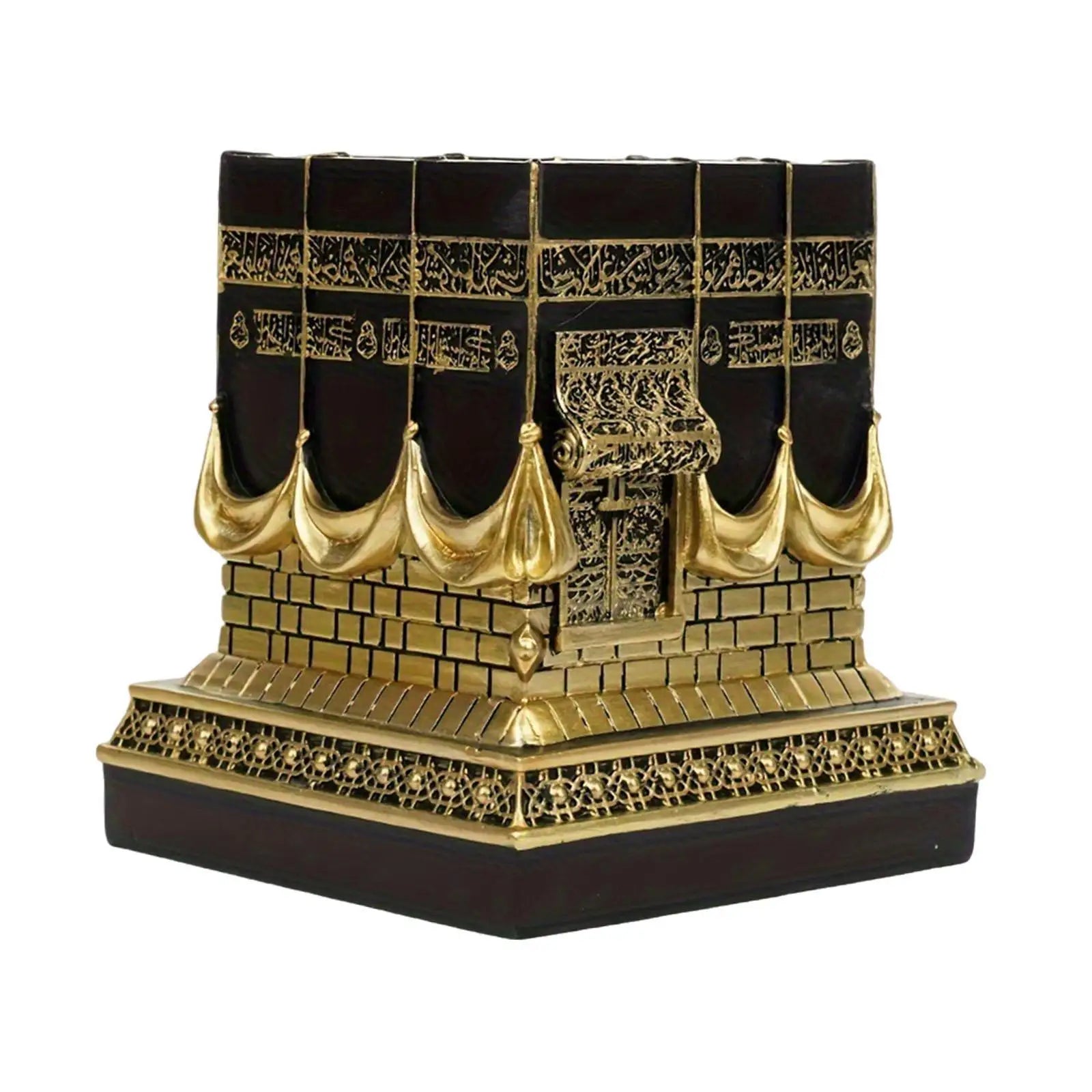 Statue de table artisanale, modèle de réplique islamique Kaba, pour la maison,