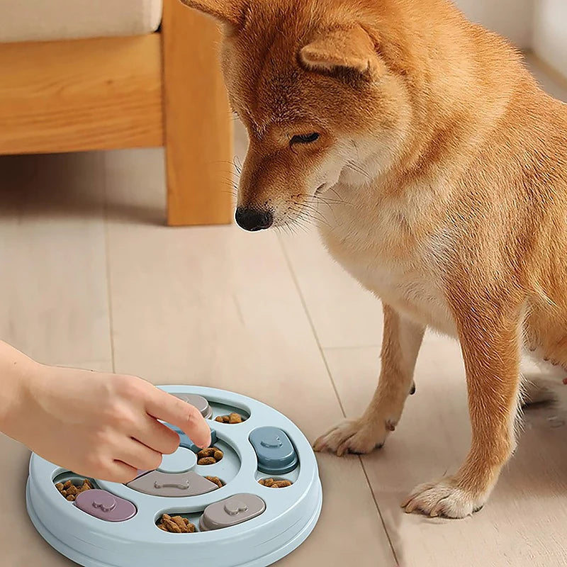Mangeoire Interactive pour Animaux de Compagnie, Jouet pour Chien et Chiot, Distributeur de Nourriture Intellectuel
