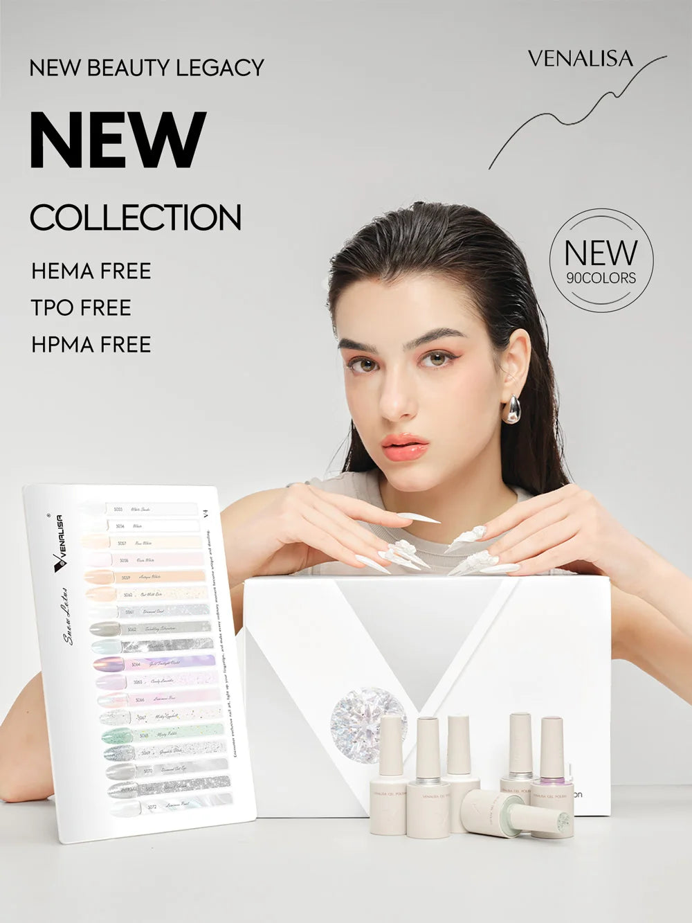 Venalisa 5ml nouveau Gel métallique UV argent or effet miroir renforcer garder les ongles C Arc UV Gel de Construction 5D Gel de modélisation