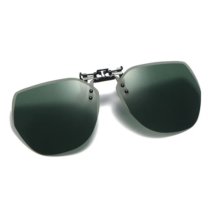 Lunettes de soleil polarisées à clipser pour hommes et femmes, lunettes de soleil rabattables, lunettes de conduite photochromiques, vision nocturne miroir, lunettes de pêche