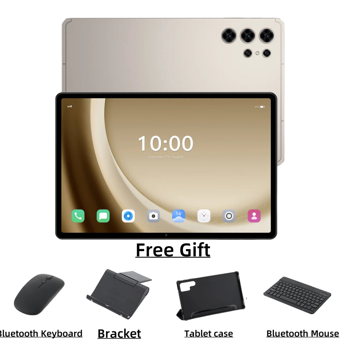 HOT Pad 25 Ultra tablette Android 15 système MSnapdragon 8 Gen3 Core 10.1 pouces écran HD 5G double SIM double veille 10000mAh batterie