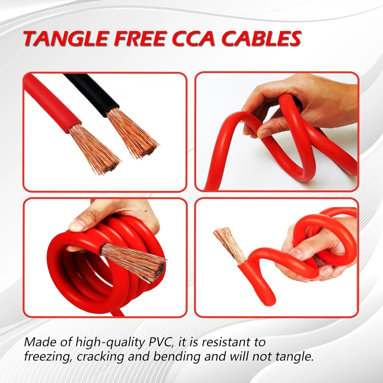 Car Battery Jump Start Cable | For Car/SUV/Truck | Emergency Ignition | Quick Start Power Booster Cable - 1.5m