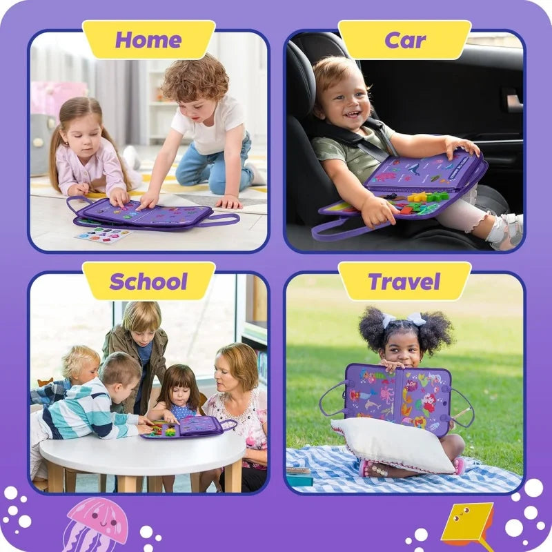 Planche occupée pour enfants, jouets Montessori, livres occupés et jouets sensoriels pour jeunes enfants, garçons et filles, cadeaux de tourisme créatifs