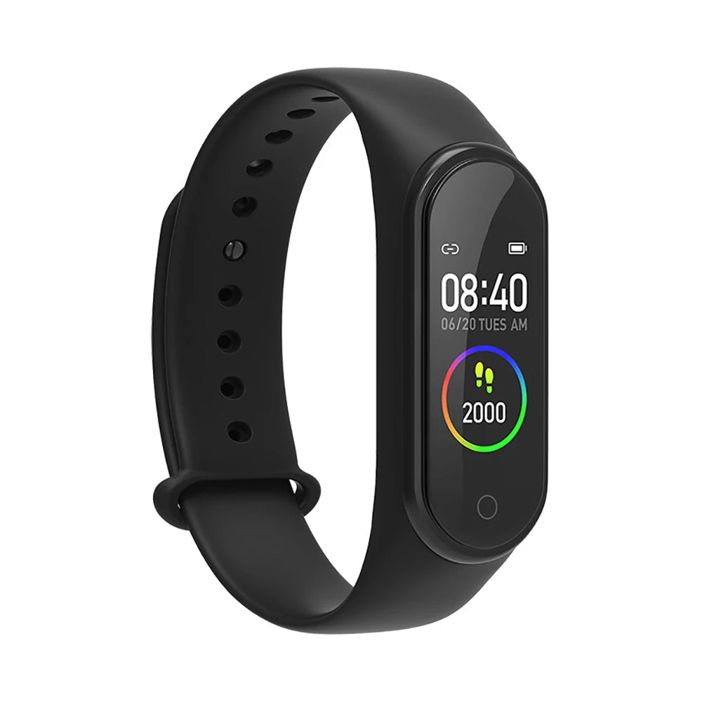 Waterproof sports smartwatch with activity, blood pressure and heart rate monitor, electric clock, new