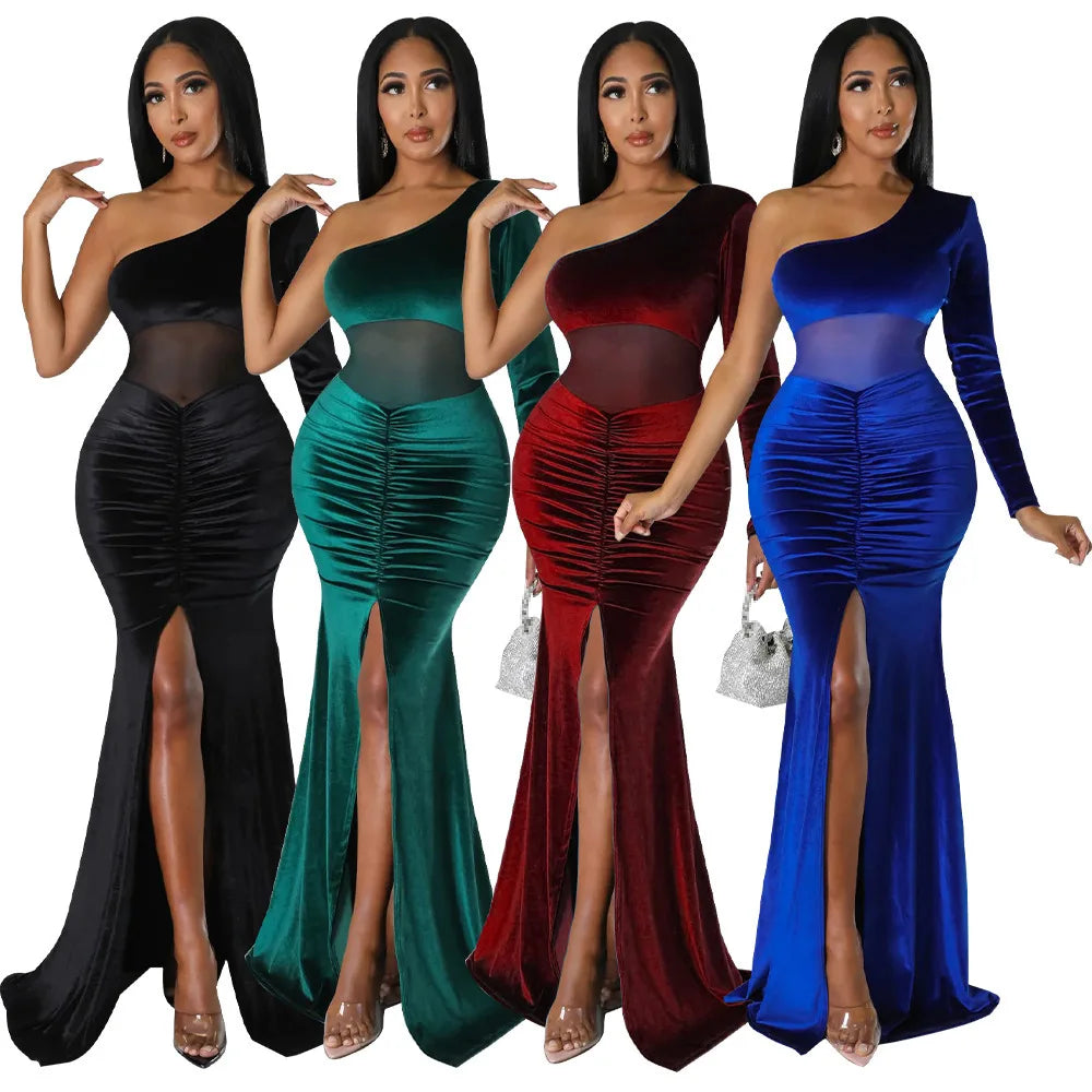 Women's long evening dresses, party wear, birthday dresses, autumn clothing, 2022