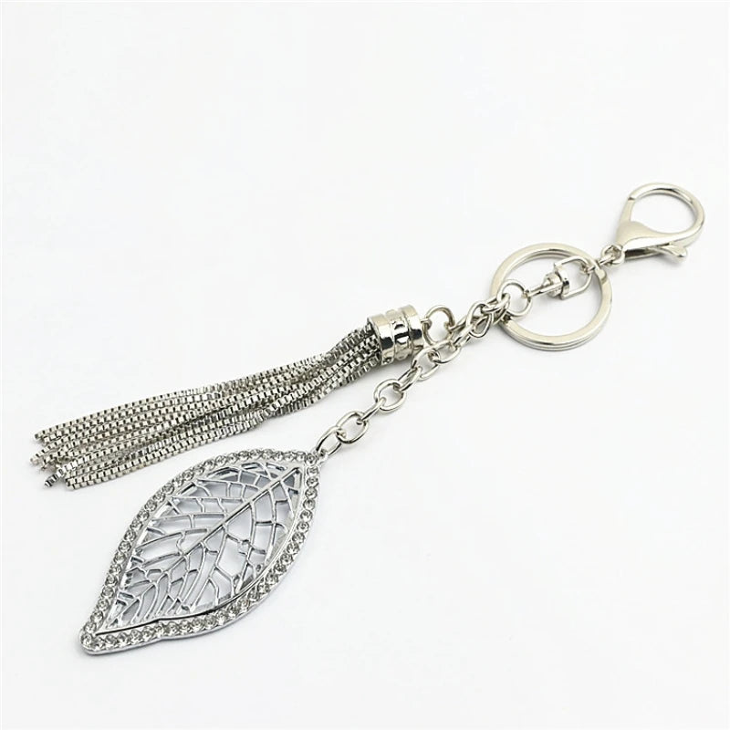Accessoires en métal, bijoux en métal, porte-clés, pendentif feuille, petits ornements suspendus, accessoires de quincaillerie pour vêtements