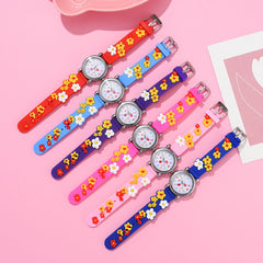 Nouveaux enfants montres dessin animé montres rose Silicone Quartz montre-bracelet cadeau d'anniversaire fille garçon enfants temps d'étude fille montre Reloj