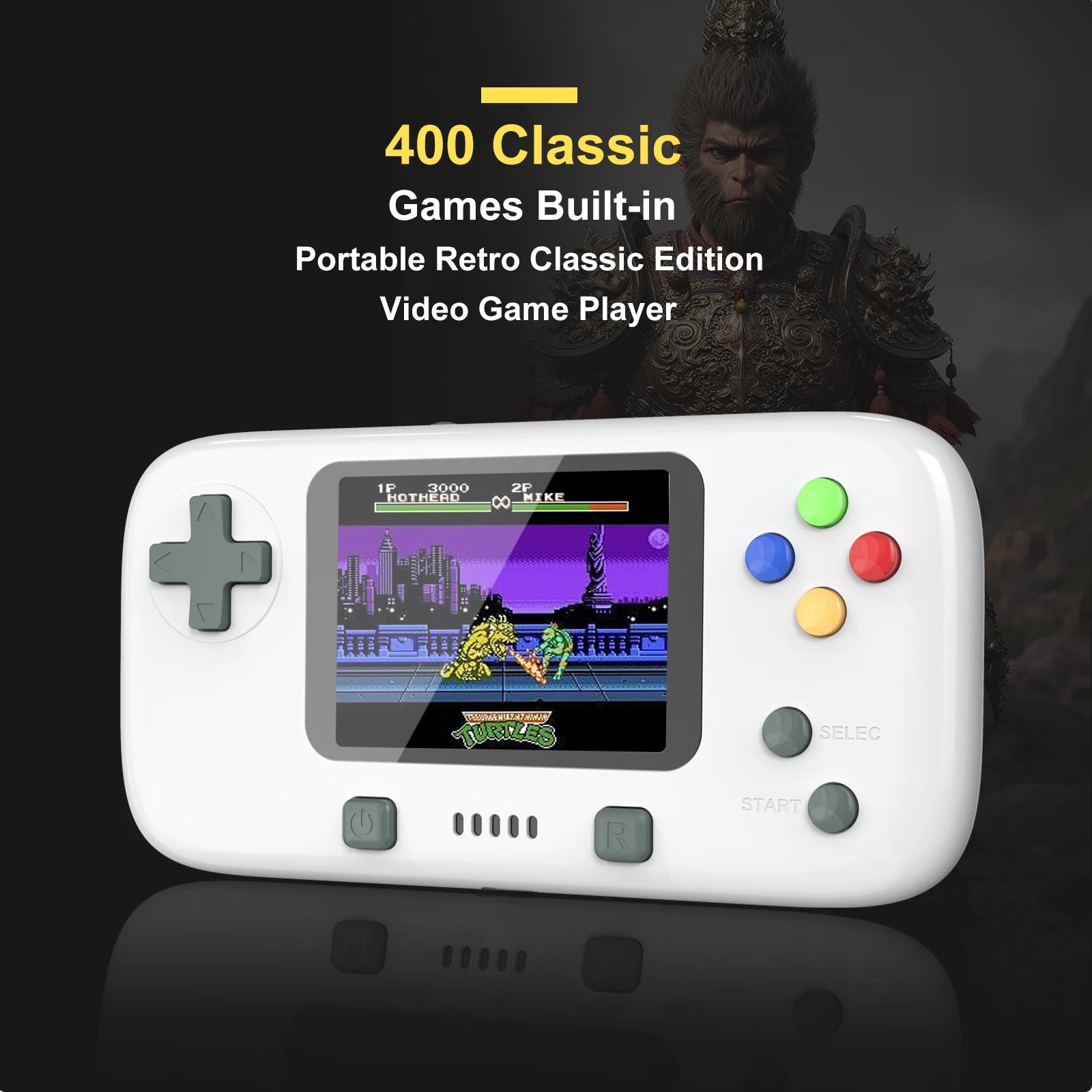 GAMINJA GC76 400 in 1 Classic Games Handheld Portable Game Console 2.8 inch Video Game Console Portable Game for Kids Gift