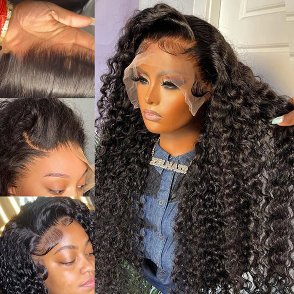 perruques cheveux humains perruque livraison 3 jours france deep waves wig perruques bouclées perruque lace frontale cheveux humain perruque brésilienne cheveux humain wig human hair