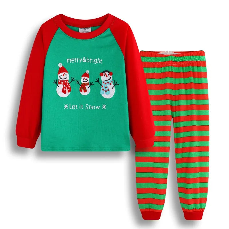 Ensemble haut et pantalon imprimés de noël pour enfants, vêtements pour garçons et filles, vêtements de maison pour fête de noël, ensembles mignons pour enfants, Costumes de Cosplay