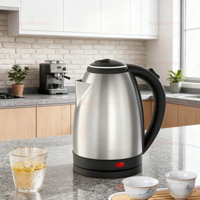 Bouilloire électrique 2L, appareils de cuisine en acier inoxydable, bouilloire intelligente, chaudière à eau Portable pour voyage d'hôtel, bouilloire à eau de cuisine