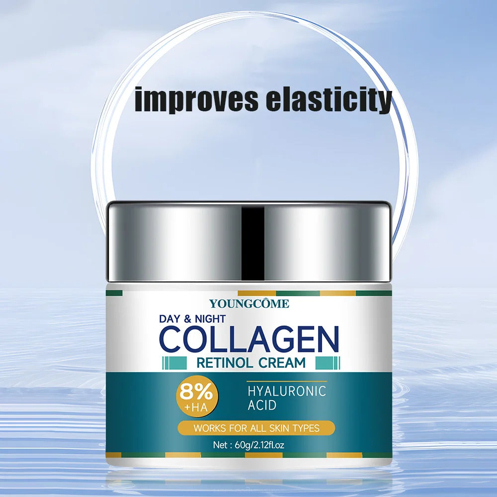 Crème au collagène qui hydrate en profondeur, nourrit la peau pour restaurer titut, anti-rides et vieillissement, rétrécit les pores