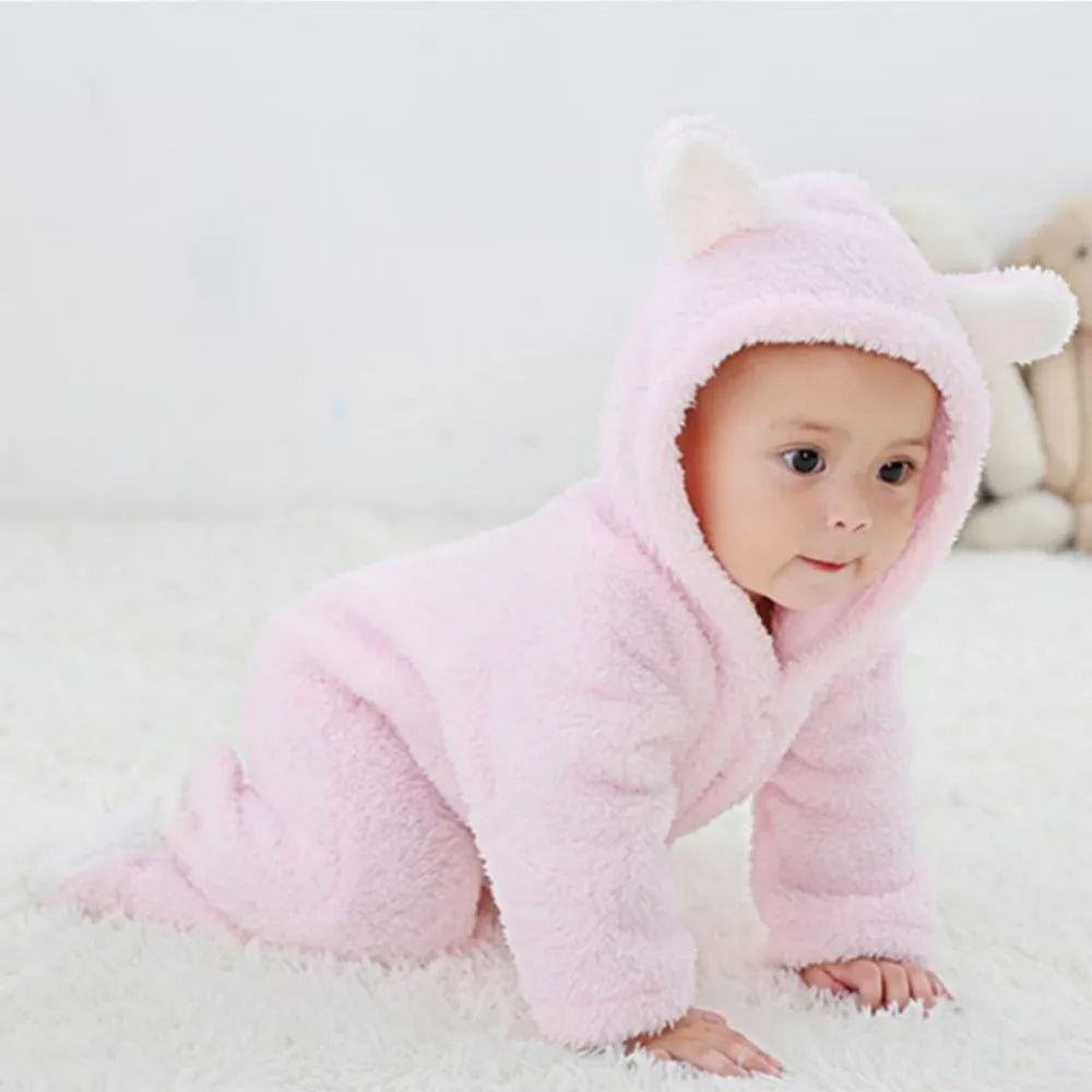 Nouveau-né bébé barboteuses hiver chaud polaire Bebe garçons fille Costume infantile filles vêtements Animal ensemble bébé combinaisons tenue de noël