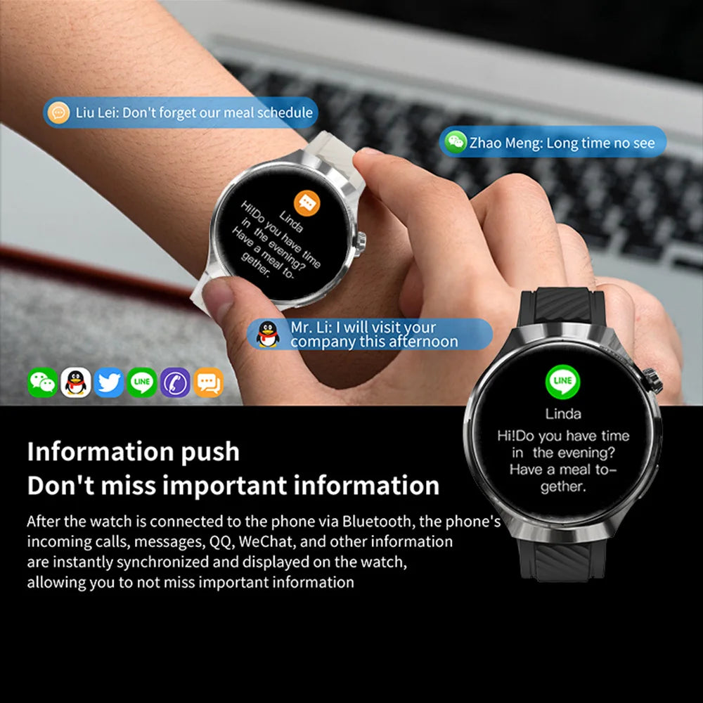 2025 montre Smartwatch Wemon 1.52 "HD Bluetooth appel offres aujourd'hui cadeau pour hommes suivi de santé montres Smart Hombre affaires nouveau