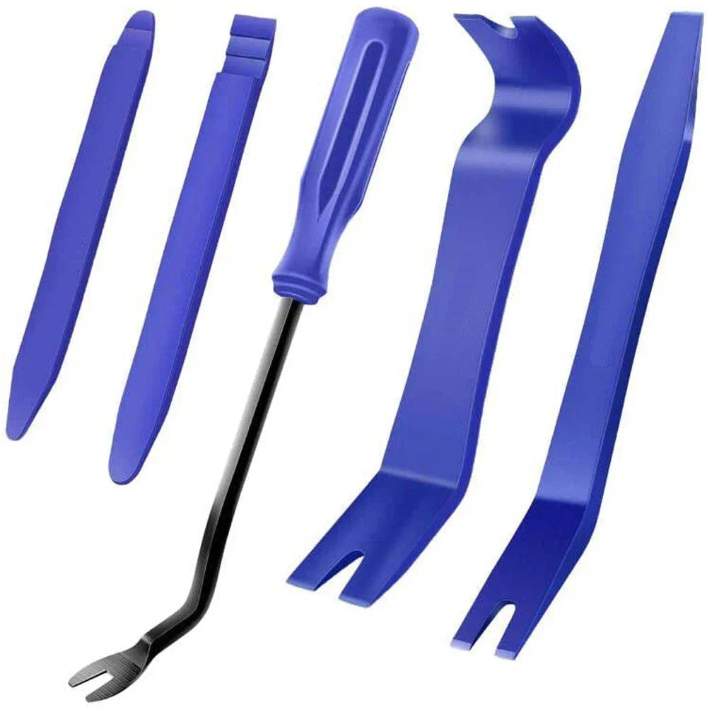Ensemble d'outils manuels de voiture, Kit d'outils de démontage de voiture, réparation stéréo, outil de réparation DVD, retrait du tableau de bord, panneau de garniture intérieur en plastique