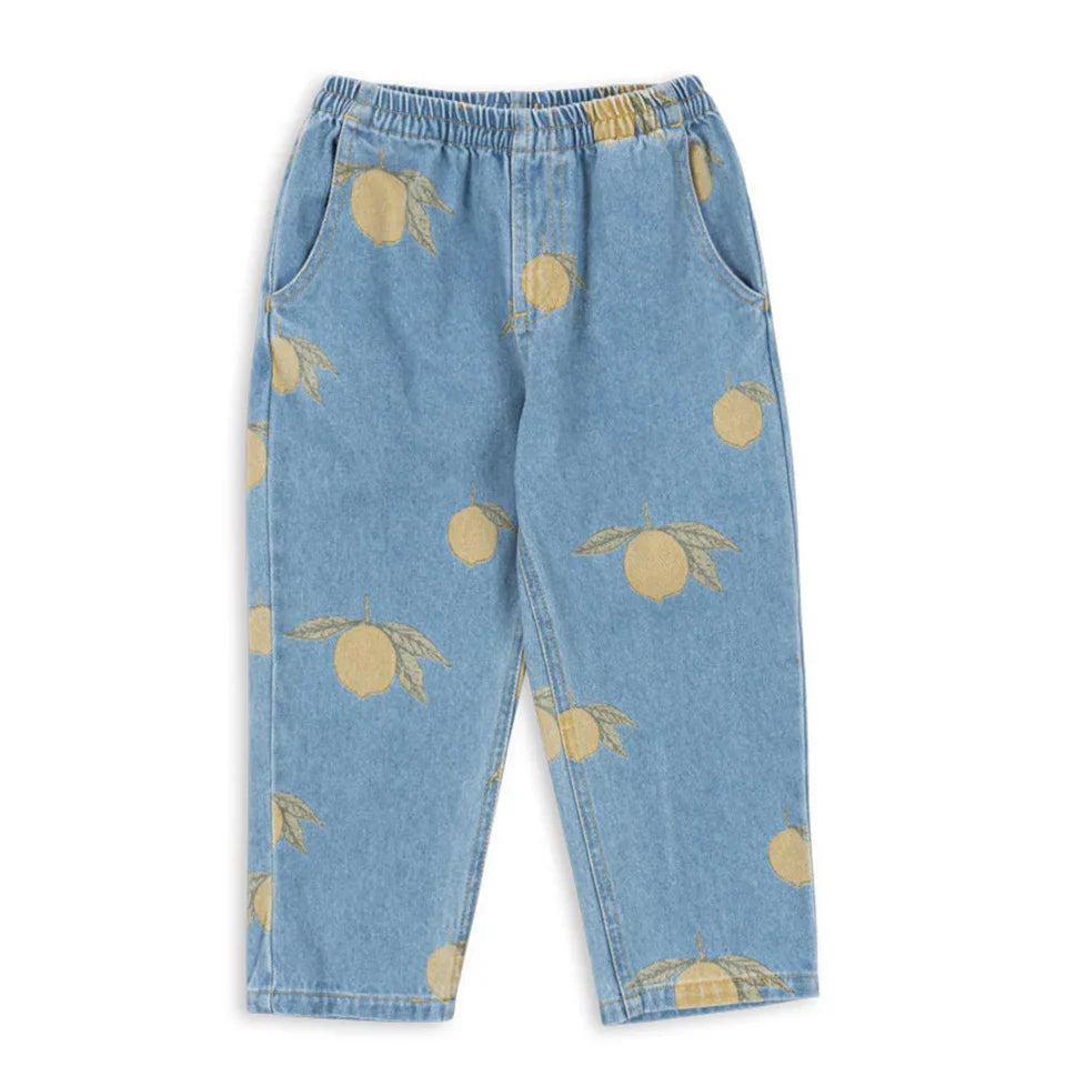 Robe imprimée mignonne pour filles, ensemble de vêtements pour tout-petits, veste à bretelles en jean, robes à enfiler en denim pour enfants, pantalons en jean combiné, marque KS, 2024