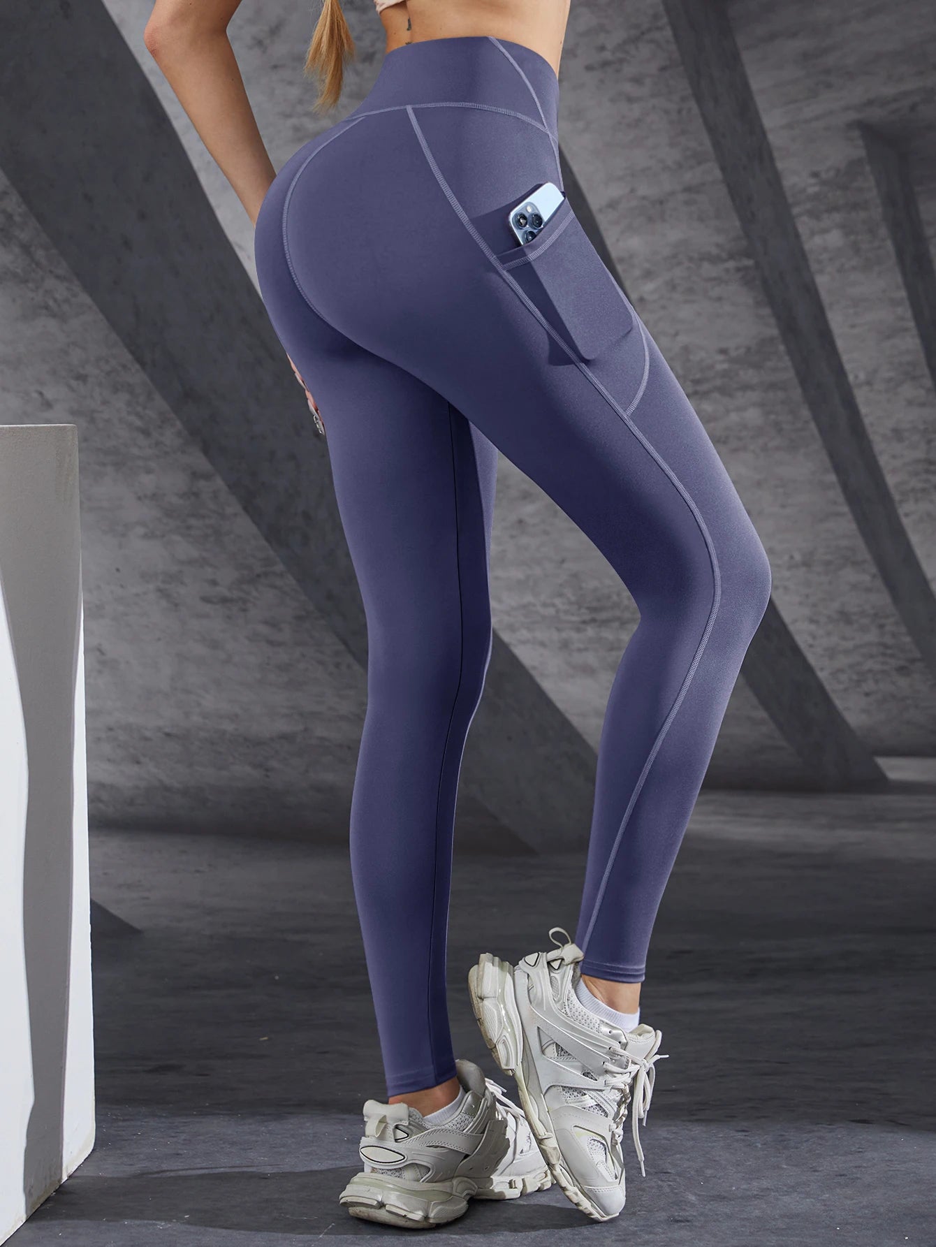 Leggings taille haute pour femmes, pantalons de Yoga extensibles, collants avec poches, Push Up, Fitness, course à pied, vêtements de sport, pantalons de couleur unie, nouvelle collection