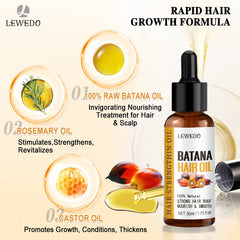 Sérum d'huile de Batana pour la croissance des cheveux, huile essentielle pour cheveux à croissance rapide, soins capillaires de beauté, Essence Anti-perte de cheveux, réparation naturelle des cheveux endommagés