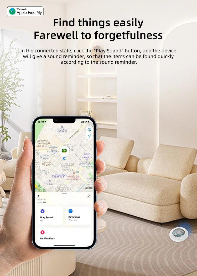 Localisateur intelligent TX02, Mini étiquette de clé GPS, étanche IPX5, Airtag, dispositif Anti-perte, localisateur en temps réel, fonctionne, trouver mon application