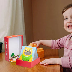 Montessori Pet Feeding Toys, Clip Bead Puzzle Game, Wooden Interactive Play House, Early Education, Fine Motor Skills Educational Toys
