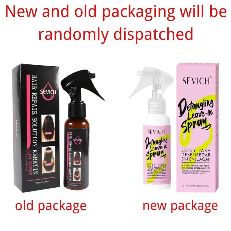 Keratin hair smoothing spray, conditioner, keratin hair treatment for dyeing, anti-frizz, damaged hair, softens, shine-enhancing treatment oil