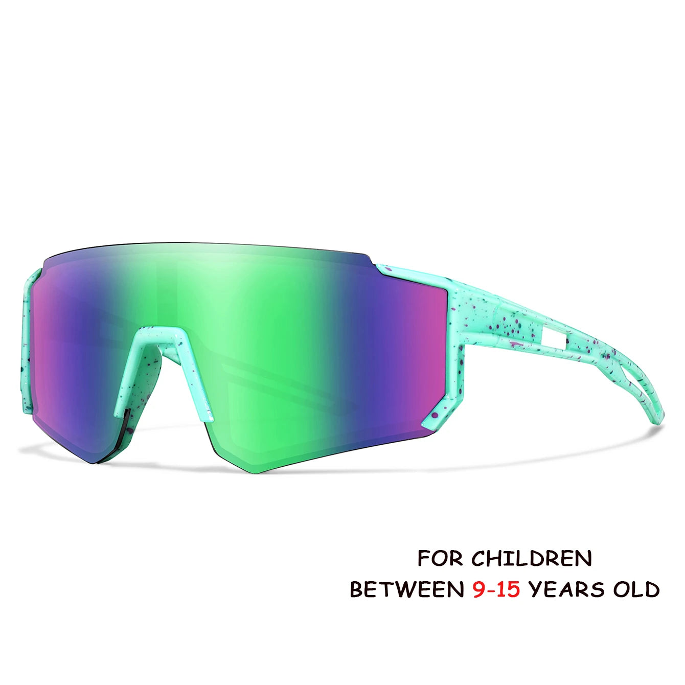 Âge 9-15 jeunes lunettes de cyclisme adolescents lunettes de soleil vtt vélo vélo lunettes de baseball enfants sports de plein air garçons filles UV400