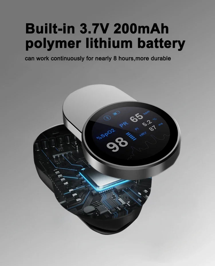 Oxymètres numériques spo2 à transmission sans fil Bluetooth, Clip de doigt, oxymetro rechargeable, usb, oxymètre de pouls Bluetooth