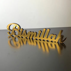 Ornement en bois acrylique pour Ramadan Bismillah, décoration de la maison Eid Mubarak, fournitures de fête musulmane islamique, Alhamdulillah Mashallah