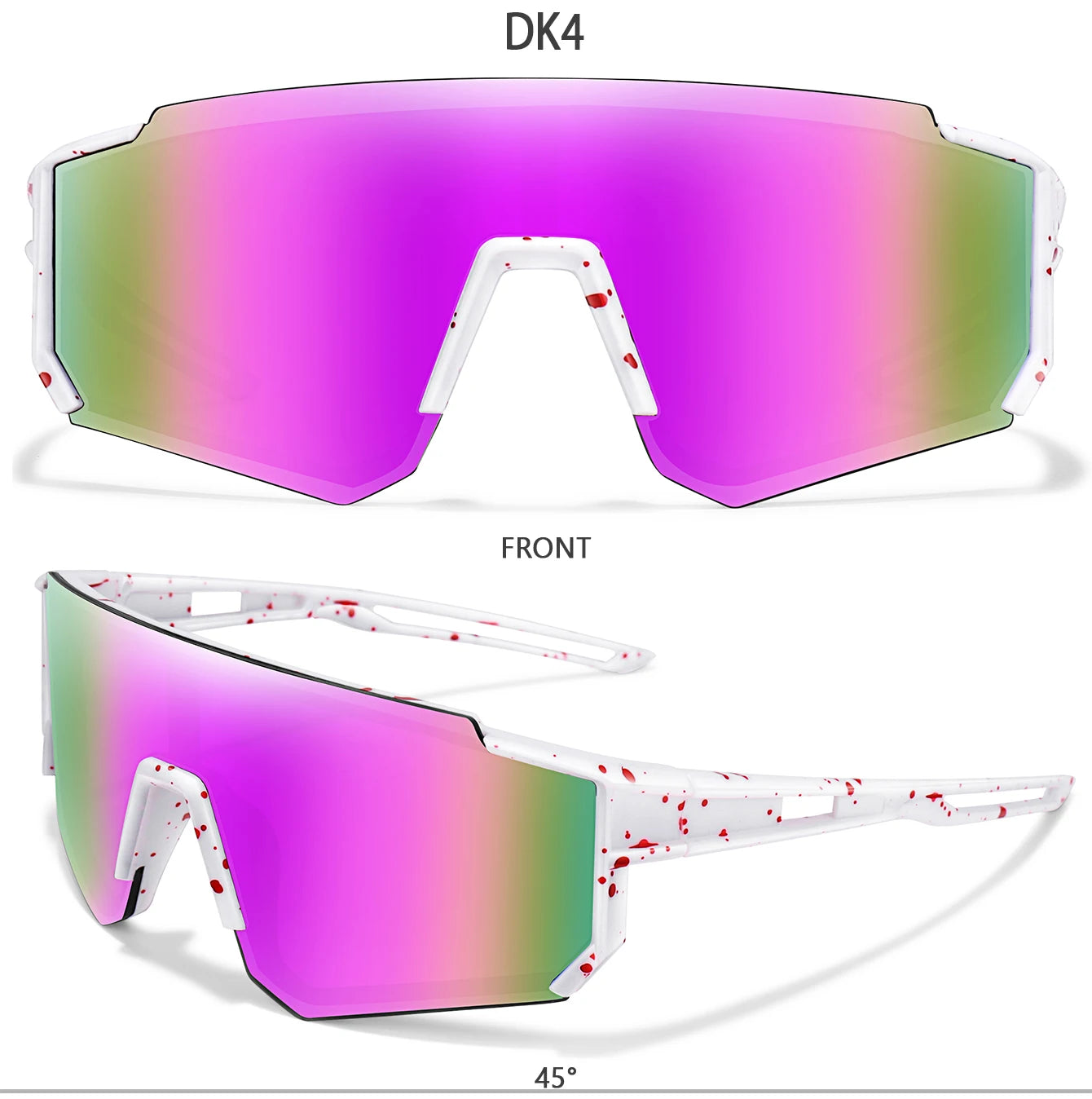 Lunettes de soleil de baseball pour enfants de 3 à 8 ans, lunettes de vélo d'extérieur pour garçons et filles, lunettes de sport pour jeunes, lunettes de camping pour enfants, lunettes de vélo VTT, UV400