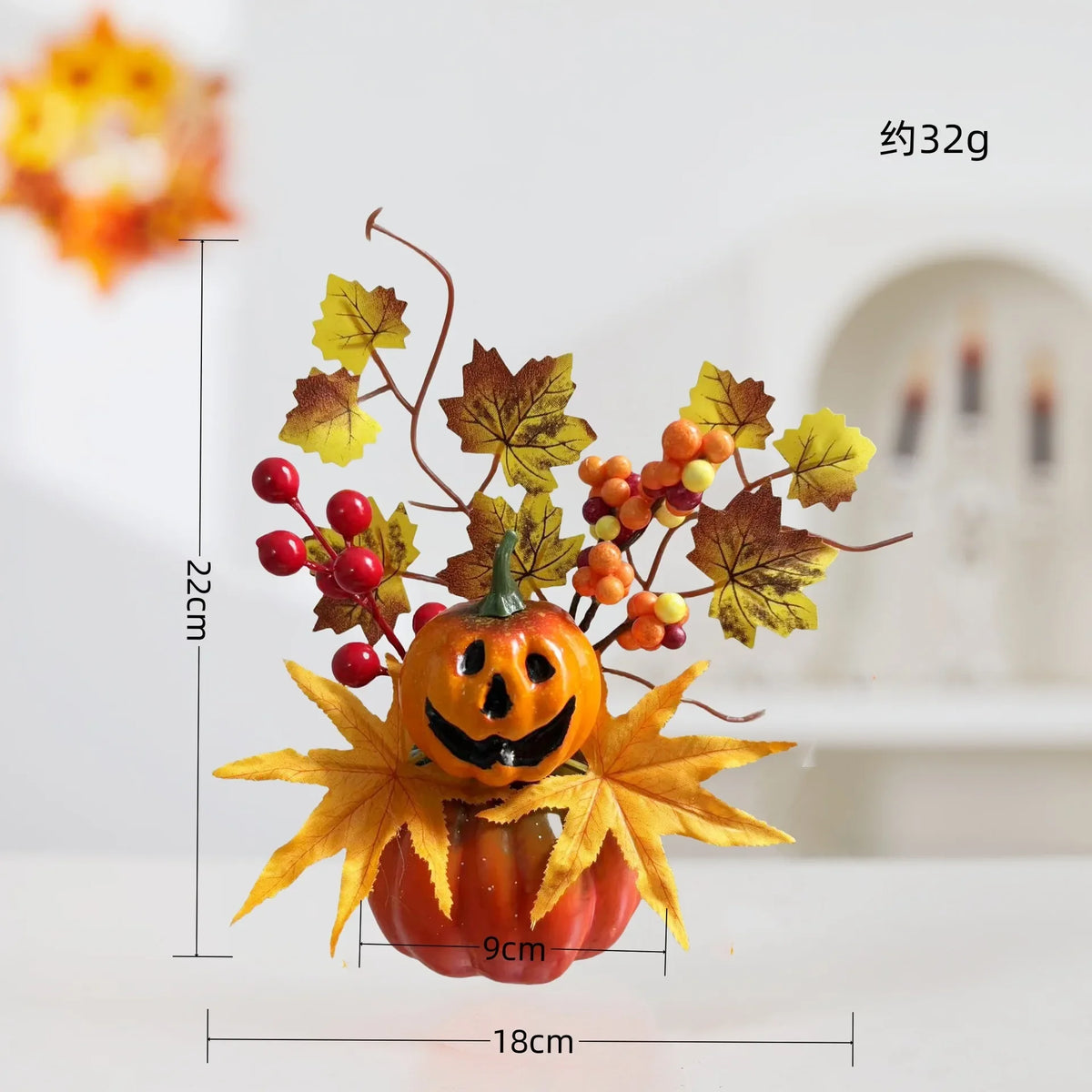 Autumn-themed party decorations, maple and sunflower leaf ornaments, bonsai harvest festival for Thanksgiving, DIY, happy Halloween, 2025