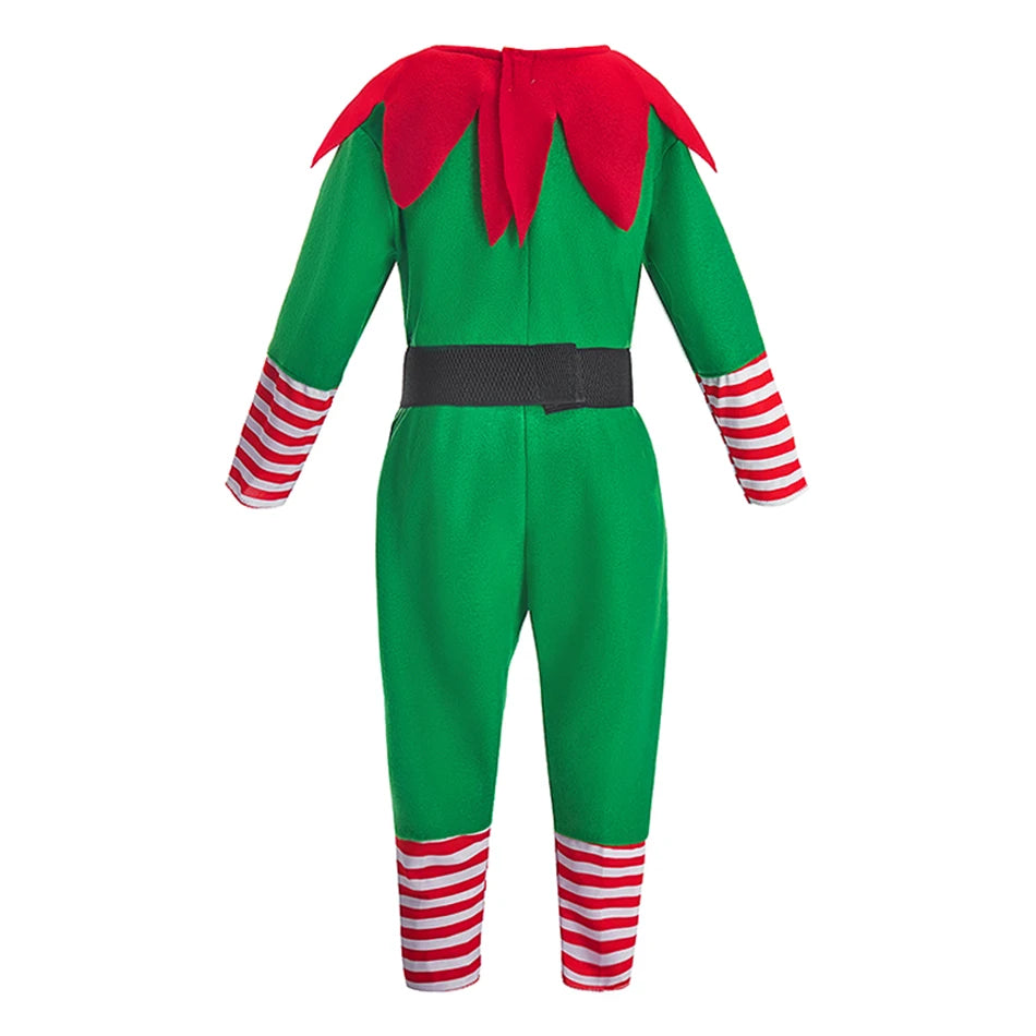 Ensemble de vêtements de Noël pour enfants et adultes, chapeau en Y, ceinture, vêtements de Noël pour enfants, tenue d'anniversaire pour bébé garçon et fille, costume d'elfes