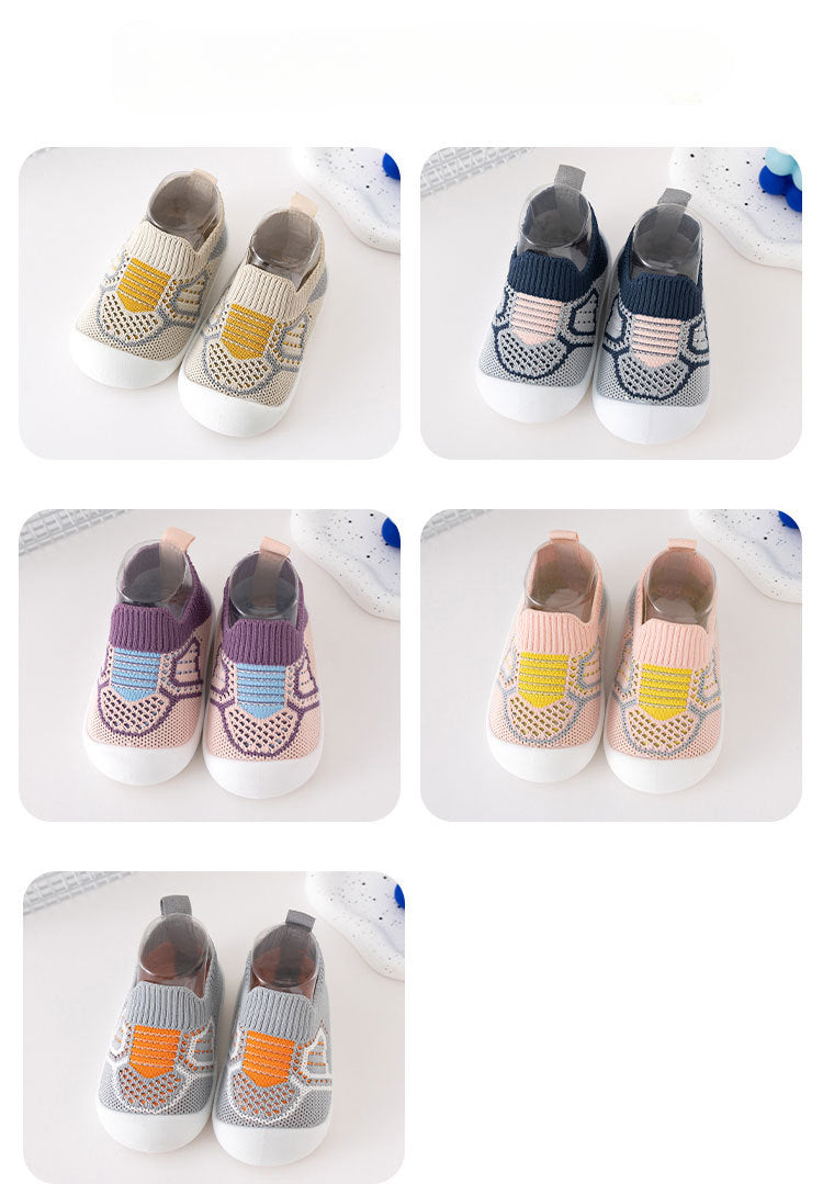 Nouvelles chaussures pour enfants en bas âge frappé printemps et automne décontracté polyvalent bébé chaussures semelle souple coup